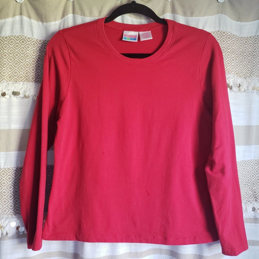 Seventeen | Super Soft Red Long Sleeve T Shirt